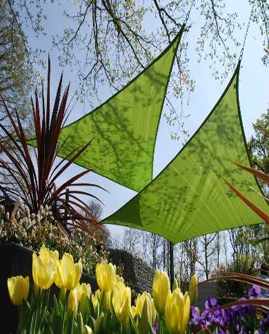 Voile d'ombrage Coolfit Triangle 90° 4 x 4 x 5,7 m Voile d'ombrage Coolfit Triangle 90° 4 x 4 x 5,7 m