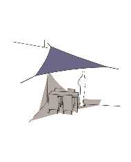Voile d'ombrage imperméable Triangle 4 x 4 x 4m Voile d'ombrage imperméable Triangle 4 x 4 x 4m