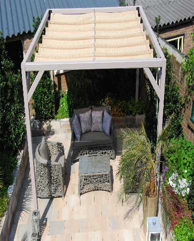 Store bateau Harmonica 3,7 x 3x7m