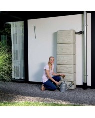 Récupérateur d'eau Kit Cuve Slim Stone Murale 300L Sable Récupérateur d'eau Kit Cuve Slim Stone Murale 300L Sable