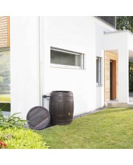 Récupérateur d'eau Kit Tonneau Vino 400L brun