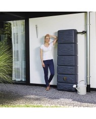 Récupérateur d'eau Kit Cuve Slim Stone Murale 300L Granite