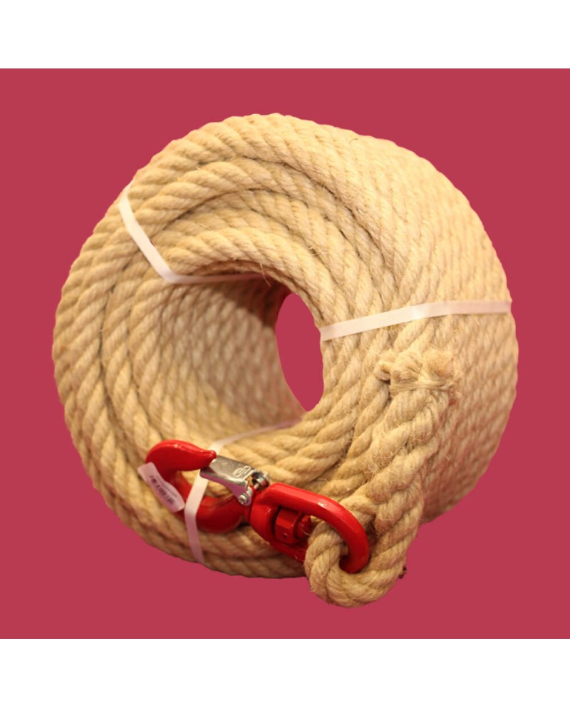 Corde pour Poulie avec crochet, Fabrication Française