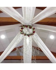 Voile de décoration blanc 1,6mX100m Voile de décoration blanc 1,6mX100m