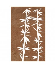 Pare vue métal Corten bambou 180x105cm