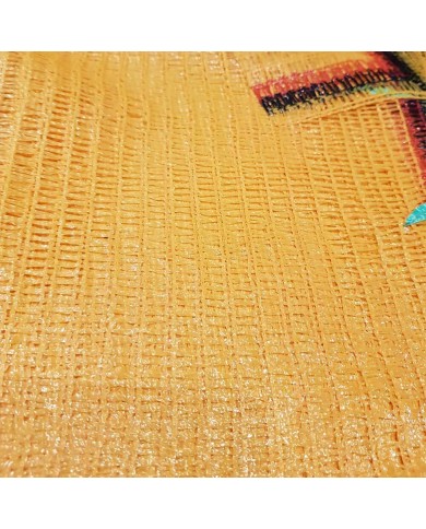 Sac filet tricoté raschel jaune 27x36 cm (100)