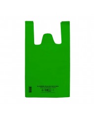 Sac réutilisable et recyclable vert 26 x 12 x 45 cm (500)