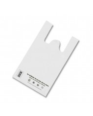 Sac réutilisable et recyclable blanc 30 x 14 x 50 cm (500) Sac réutilisable et recyclable blanc 30 x 14 x 50 cm (500)