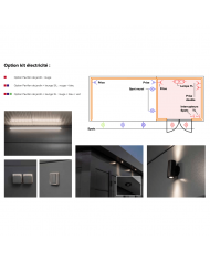 Option kit d’électricité pour abris en métal Option kit d’électricité pour abris en métal